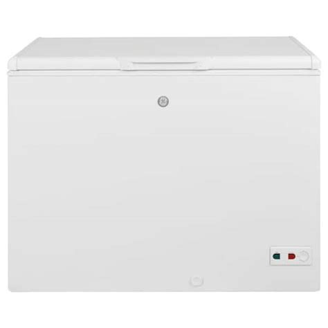 Ge Garage Ready 10 7 Cu Ft Manual Defrost Chest Freezer In White