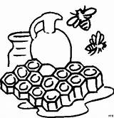 Honig Bienen Gemischt Ausmalbild Malvorlage sketch template