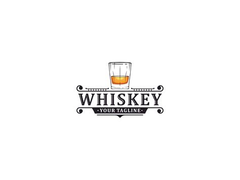 whiskey logo graphic  wesome creative fabrica