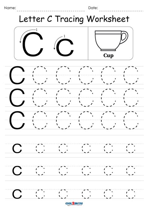 printable letter  worksheets  preschool printable templates