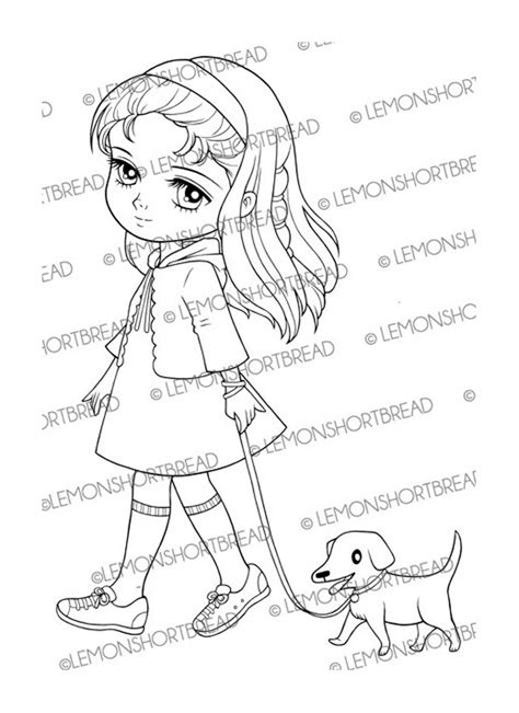 man walking  dog coloring page coloring pages