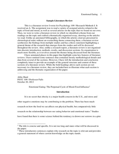 exampls  nursing litterature review sample  research literature