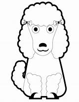Poodle Coloring Puppy Pages Cartoon Poodles Printable Template Print Big Pretty Clipart Cliparts Miniature Library Clip Popular Kids Don Search sketch template