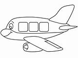 Aviones Colorear Faciles sketch template