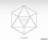 Icosahedron Vector Getdrawings sketch template