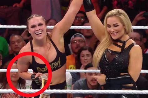 wwe hell in a cell ronda rousey wows wwe fans with this tiny gesture daily star