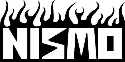 nissan decals nismo classic  flames decal sticker