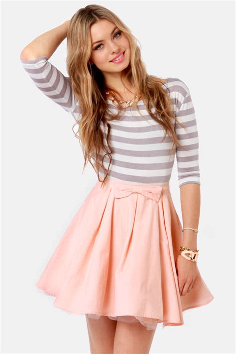 cute peach skirt mini skirt tulle skirt 47 00