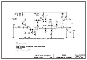 mxr schematics service manual  circuit diagram