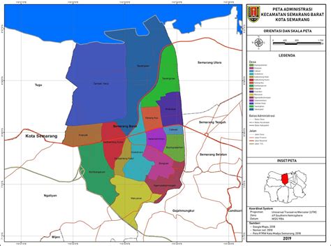 peta administrasi kecamatan semarang barat kota semarang neededthing