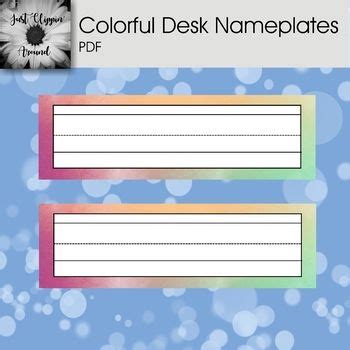 colorful desk nameplates  plate colorful desk desk