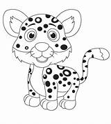 Coloring Momjunction Cheetah sketch template