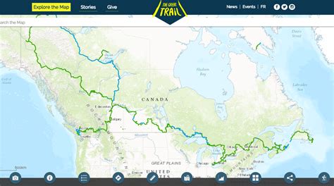 great trail interactive map  linking communities  changing