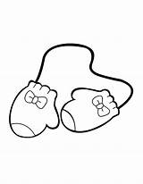 Mittens Coloring Pages Tied Together Gloves Warm Keep Hand Color Colorluna sketch template