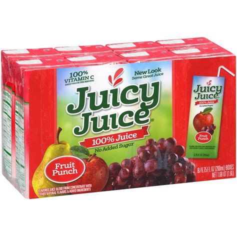juicy juice  juice fruit punch  fl oz  count walmartcom