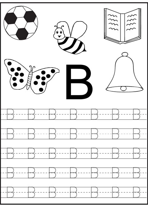 printable letter  worksheets  kindergarten preschoolers