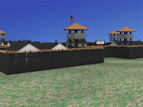 stockade fort  model  dreamscape studios