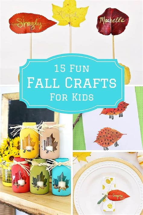 fun fall crafts  kids    autumn