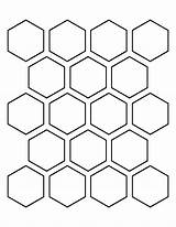 Hexagon Inch Pattern Patterns Printable Template Quilt Templates Patternuniverse Patchwork Outline Stencil Print Shape Shapes Printables Stencils Use Quilting Hexagons sketch template