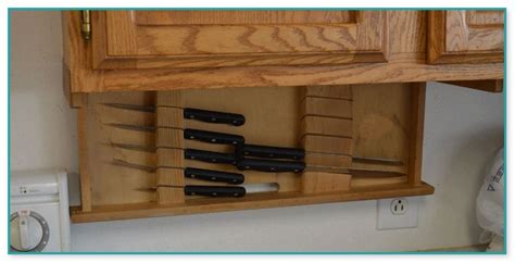 acrylic  cabinet knife storage