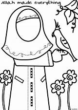 Islamic Hijab Isra Miraj Offerfeest Allah Ramadan Malen Kleurplaten Islamische Malvorlagen Quran Kleurplaat Aktivitäten Islamisch Montessori Erstellen Designlooter Coloringkids Sketchite sketch template