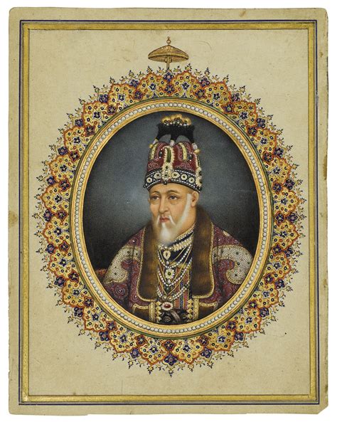 portrait   mughal emperor akbar ii lucknow north india circa