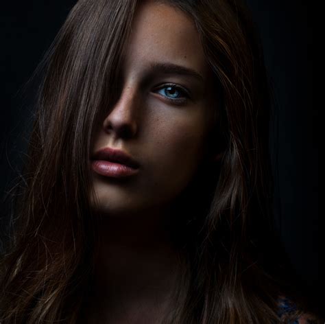 Wallpaper Zachar Rise Dark Women 500px Model Face Portrait