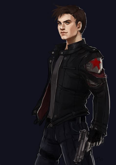 Fashion And Action Winter Soldier Character Fan Art By