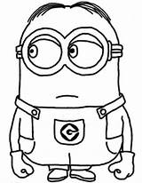 Coloring Minion Pages Minions Dave Cute Drawing Kids Dibujo Via Info Children Clipartmag Para Dibujos sketch template