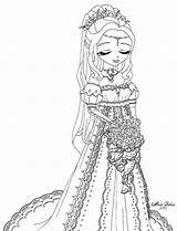 Bride Princess Corpse Licieoic Anime Coloring Pages Deviantart Template sketch template