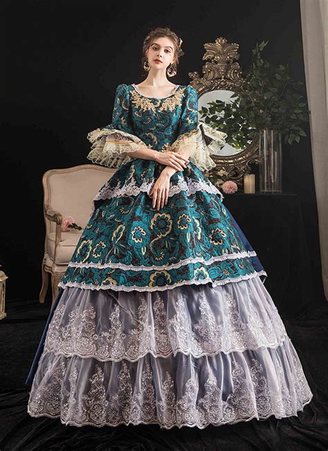 Rococo Belle Princess Marie Antoinette Dress Medieval Reenactment