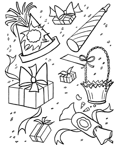 birthday party coloring pages coloring home