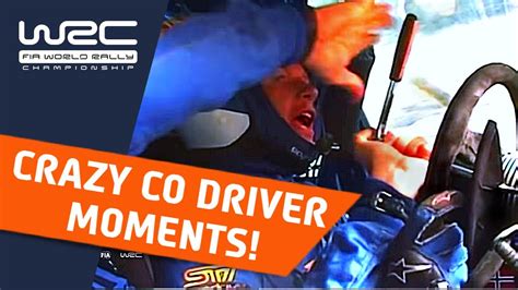 wrc top  crazy  driver moments funny rally onboard compilation  rally  drivers