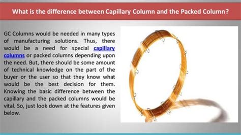 difference  capillary column   packed column  quadrex corp issuu