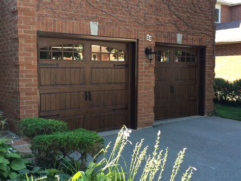 pin  faux wood garage doors