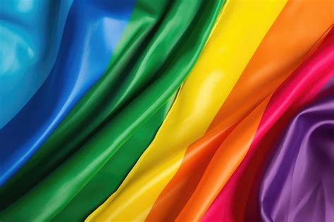 Bandera Del Arco Iris Del Movimiento Lgbtq O Símbolo Lgbtq En Los