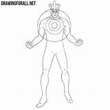 Havok Draw Marvel sketch template