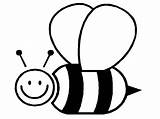 Bee Coloring Pages Bumble Cute sketch template