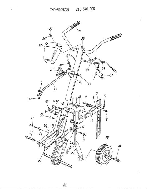 mtd front tine tiller parts model  sears partsdirect