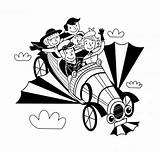 Bang Chitty Pages Coloring Clipart Book Drawing Car Big Print Children Father Figure Sketch Theory Illustrations Template Film Galaxy Race sketch template