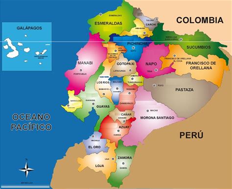 ecuador provincias  capitales