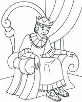 King Coloring Pages Nebuchadnezzar Getcolorings Bible Color sketch template
