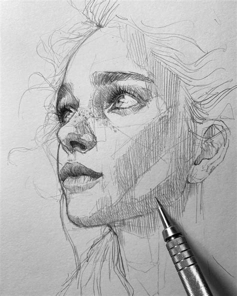 pencil sketches  faces