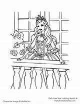 Coloring Rosella Colouring Princess Designlooter 36kb 1100px Barbie Sheets sketch template