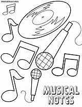 Coloring Notes Pages Musical Music Comments sketch template