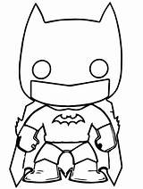 Funko Coloring Batman Pages Printable sketch template