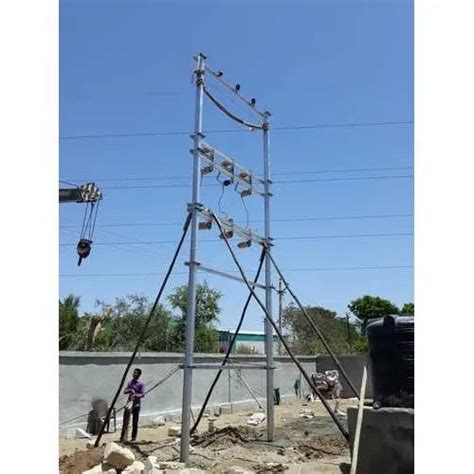 electrical double pole structure  rs unit electrical pole structure  sayan id