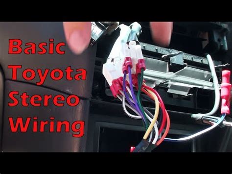 wire   basic toyota stereo youtube