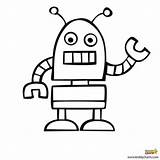 Robot Coloring Robots Pages Kids Drawing Simple Draw Lego Beep Outline Printable Kiddycharts Colouring Print Clipart Easy Para Books Giant sketch template