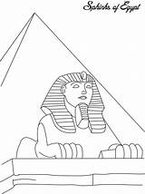 Coloring Egypt Pages Ancient Print sketch template